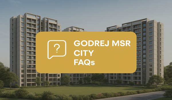 Godrej MSR City project with an FAQ section highlighting key buyer questions