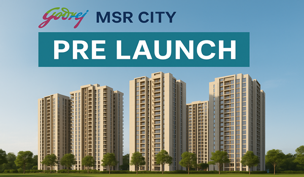 Godrej MSR City pre-launch with modern towers and green landscape in Bengaluru