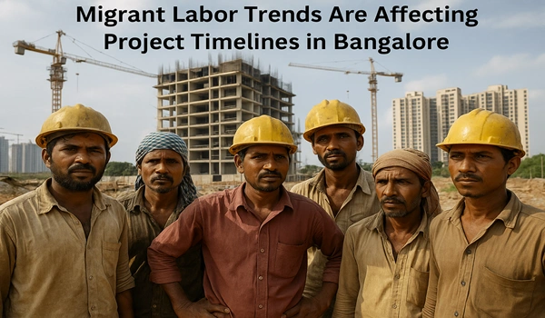 Migrant Labor Trends Are Affecting Project Timelines in Bangalore Migrant labor trends impacting construction project timelines across Bangalore cityscape